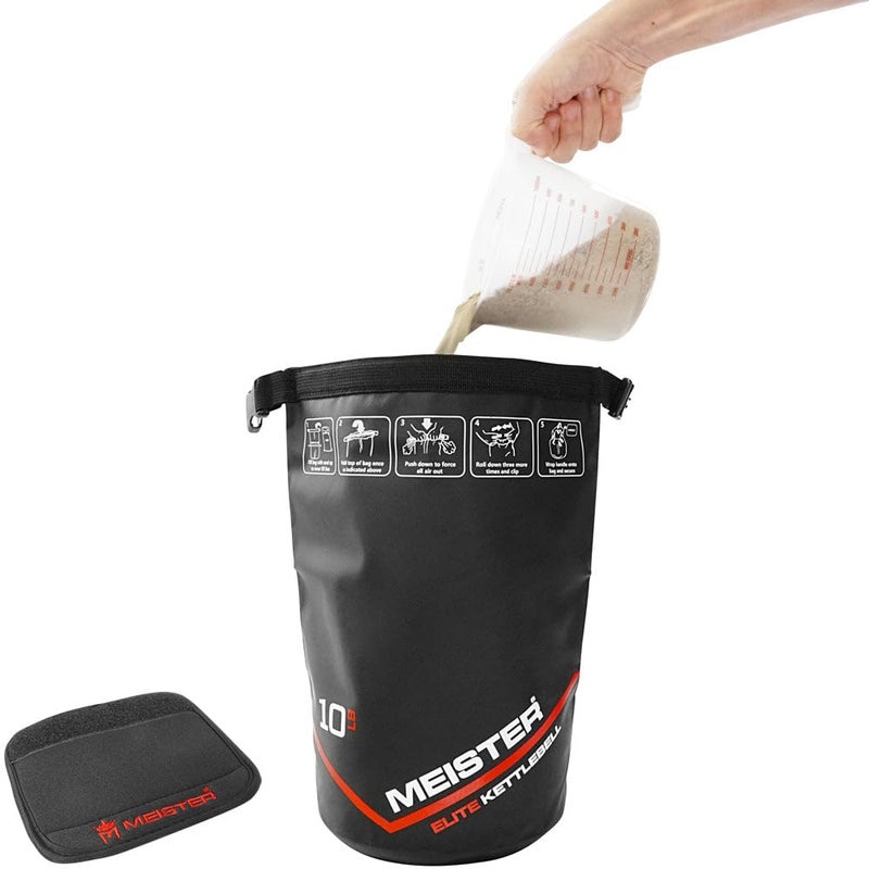 Meister Elite Portable Sand Kettlebell - Soft Sandbag Weight - 10lb / 4.5kg - Image 3